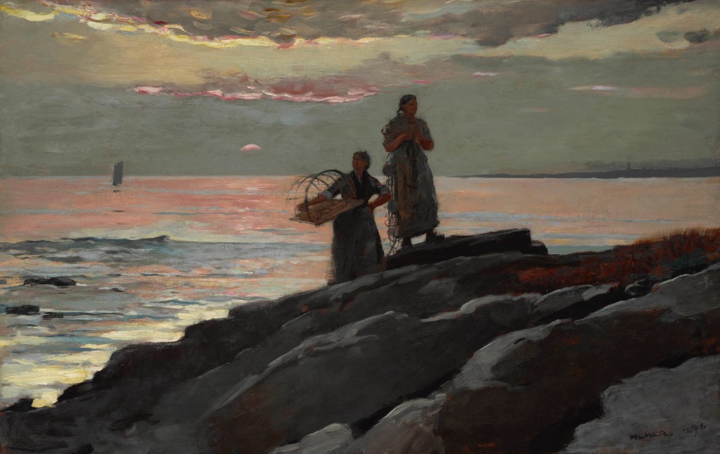 1896 Saco Bay (Clark Museum,Williamstown, MA 23 13:16 x 37 15:16 in. (60.5 x 96.4 cm)