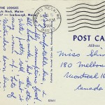 1961 The Lodges Postcard - back